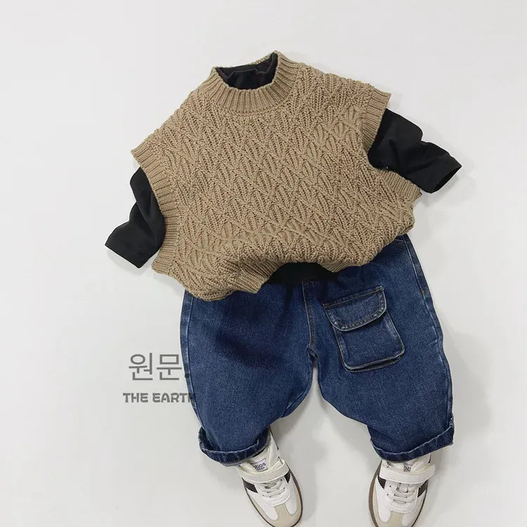 デニムパンツ キッズパンツ デニムパンツ ルーズシルエット ポケット ジーンズ ジーパン