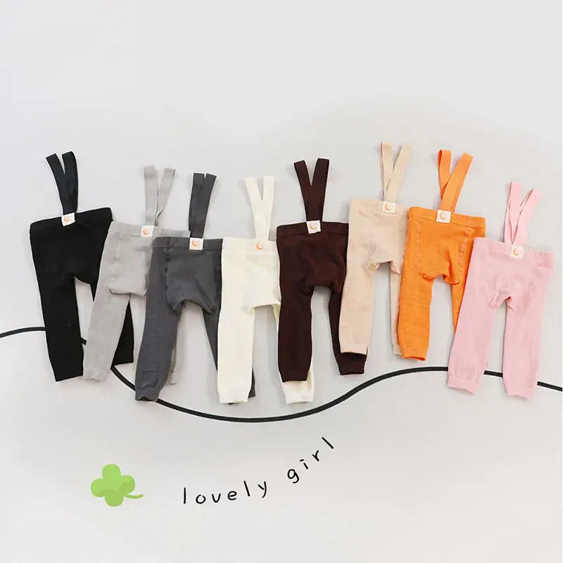 レギンスパンツ ☺︎ ベビーパンツ サスペンダータイツ レギンスパンツ