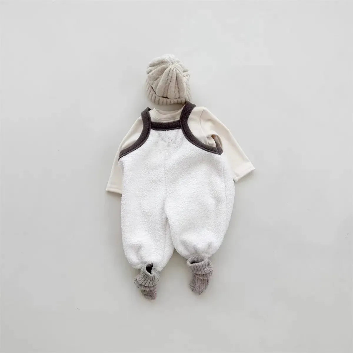 サロペットパンツ・サスペンダーパンツ ベビーサロペット フリースサスペンダーパンツ ノースリーブジャンプスーツ