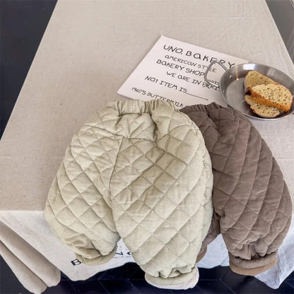 ロングパンツ・スウェットパンツ キッズ キルティング コーデュロイ パンツ 暖パン