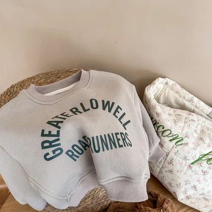 トレーナー・フーディ キッズ レターロゴ 裏フリース スウェット トップス トレーナー