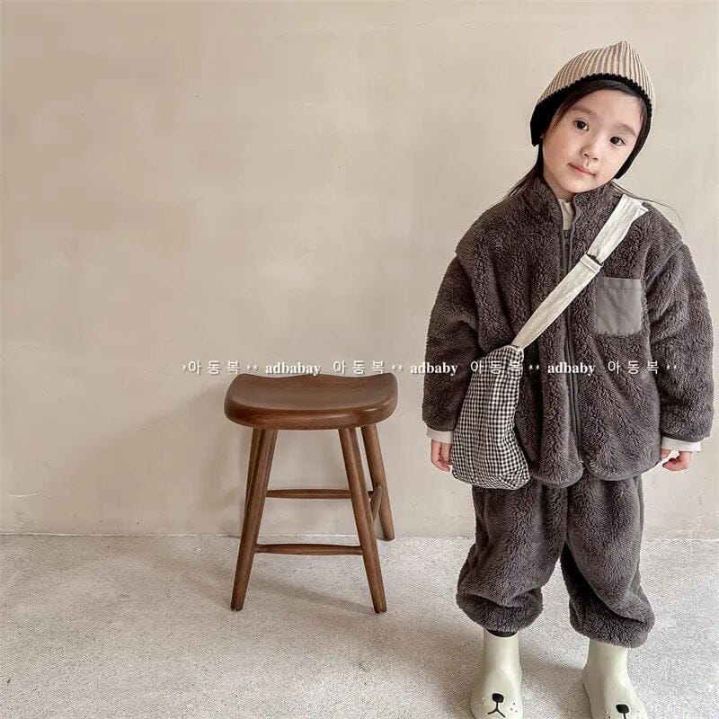 長袖セットアップ キッズ フリース スウェット セットアップ ジャケット パンツ