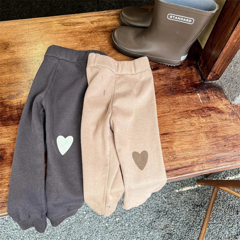 レギンスパンツ キッズ ハート レギンス パンツ