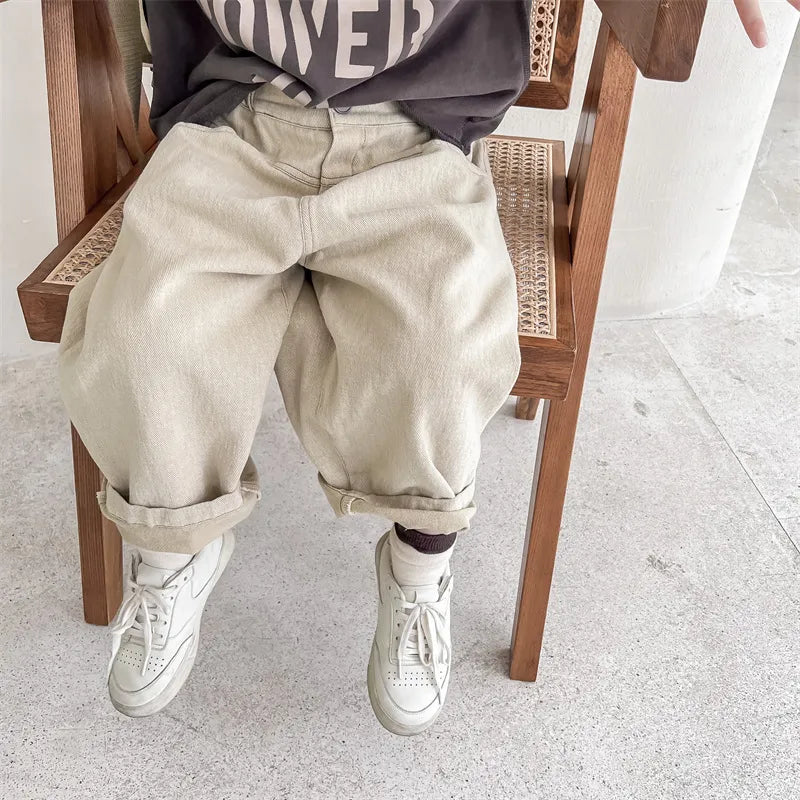 ロングパンツ・スウェットパンツ キッズ ルーズ ロング パンツ