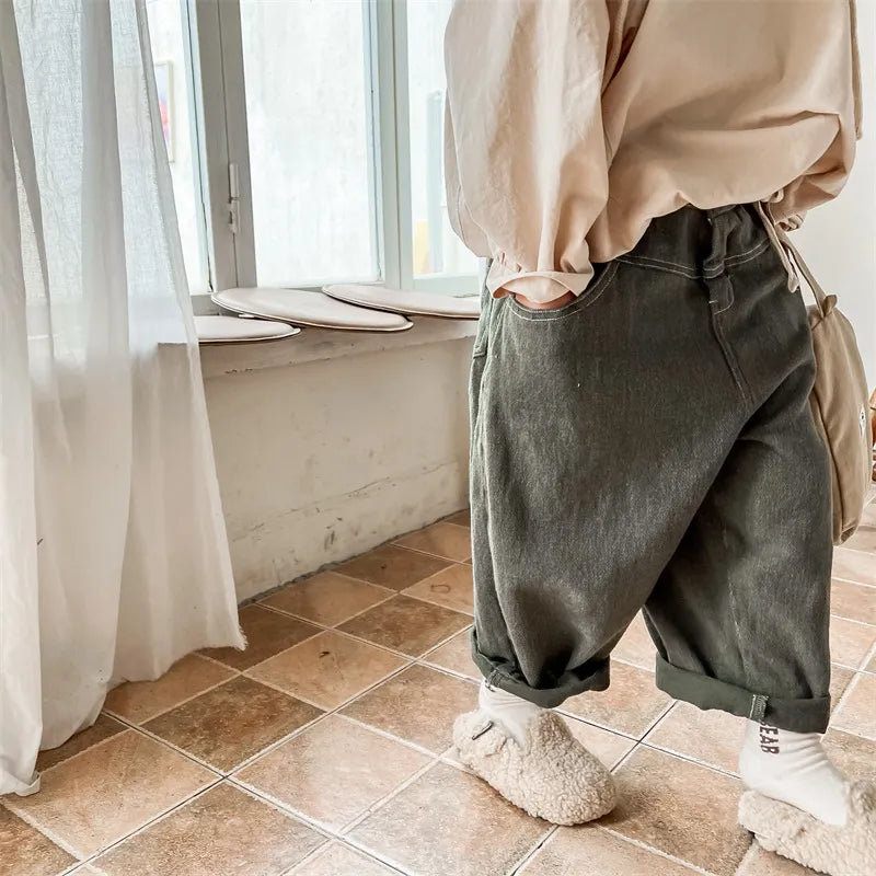 ロングパンツ・スウェットパンツ キッズ ルーズ ロング パンツ