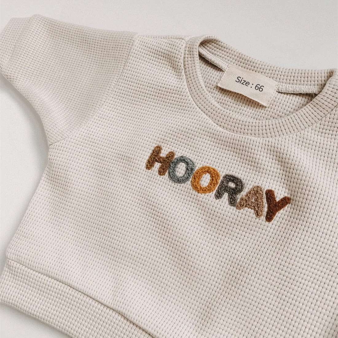 長袖セットアップ ☺︎ ベビー レインボー 刺繍 セットアップ トップス ルーズ パンツ