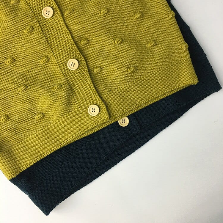 ベスト キッズ ニット 前あき ベスト