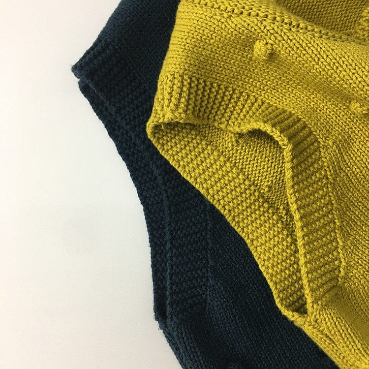 ベスト キッズ ニット 前あき ベスト