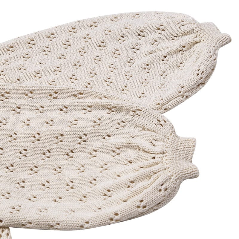 ニット・セーター ベビー キッズ レースニット パフスリーブ トップス