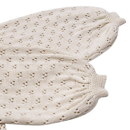 ニット・セーター ベビー キッズ レースニット パフスリーブ トップス