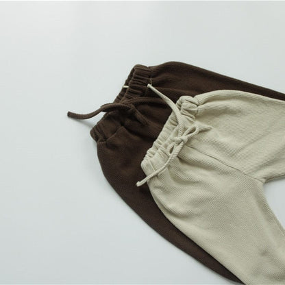 ロングパンツ・スウェットパンツ キッズ ニット リブ パンツ