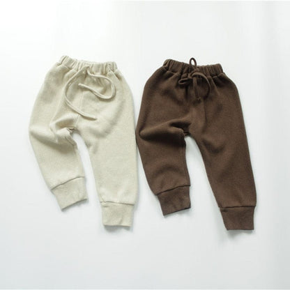 ロングパンツ・スウェットパンツ キッズ ニット リブ パンツ