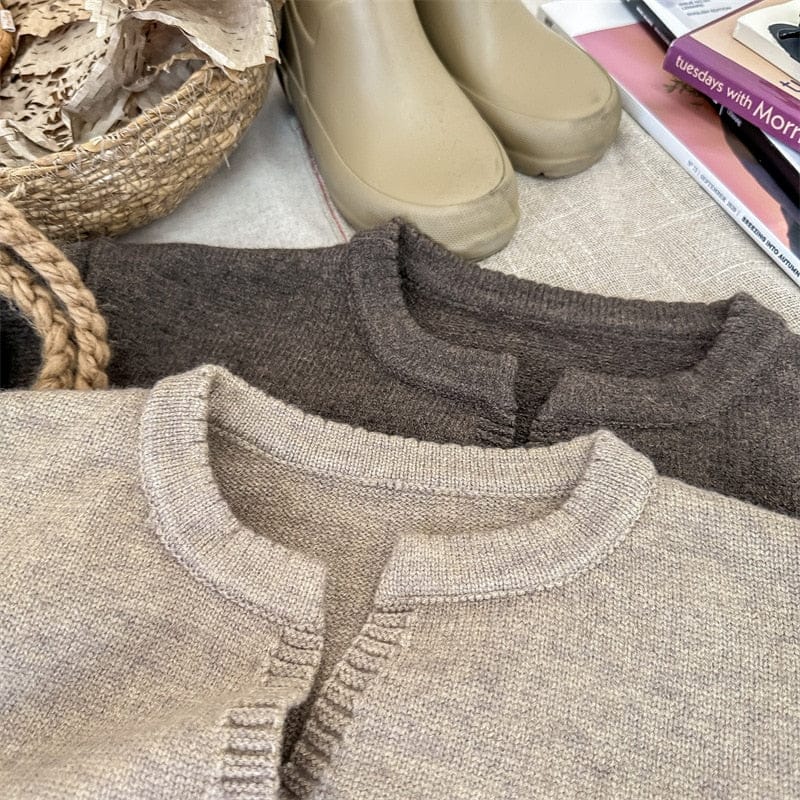 カーディガン・パーカー キッズ ニット シンプル ベーシック カーディガン ユニセックス