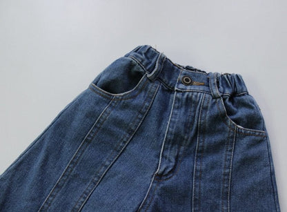 デニムパンツ キッズ デニム ふんわり バルーン パンツ ジーンズ