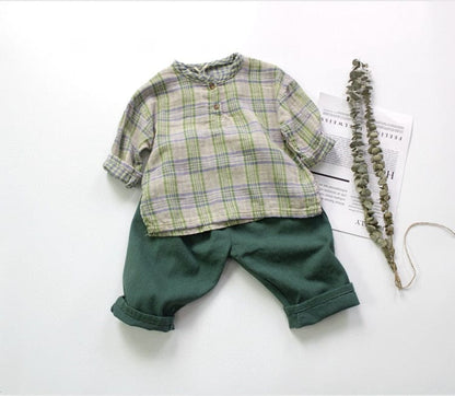 ロングパンツ・スウェットパンツ キッズ カラー コットン ルーズ パンツ