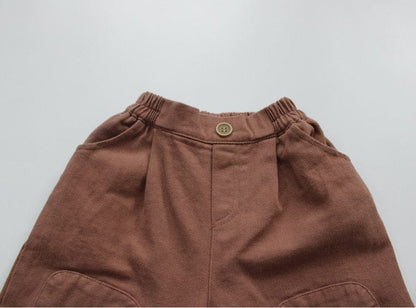 ロングパンツ・スウェットパンツ キッズ コットン ルーズ パンツ