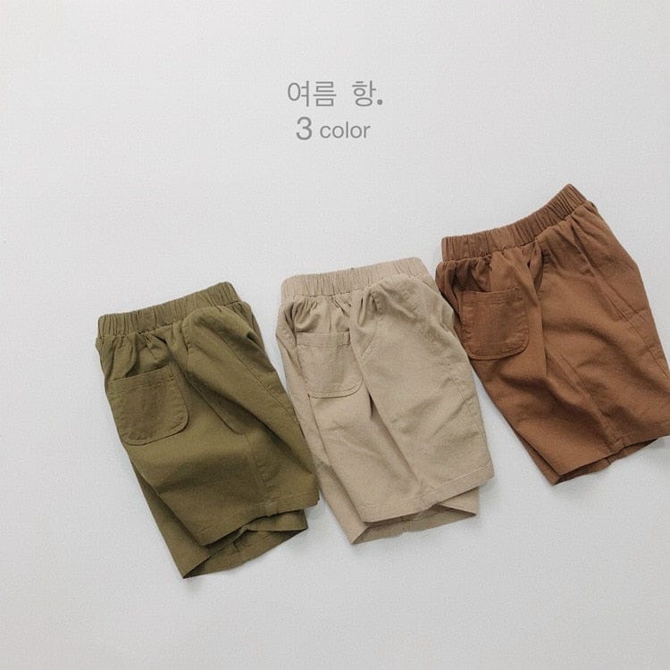 ハーフパンツ・ショートパンツ キッズ ルーズ サマー パンツ ブラウン カーキ アーミーグリーン ボーイズ