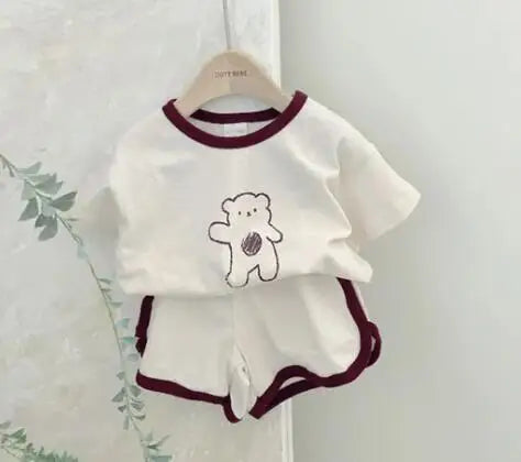 ノースリーブセットアップ 1135white / 3-6M 66cm ベビーセットアップ 2点セット タンクトップ+ショートパンツ レモン/バナナプリント 2カラー【mh0006141】