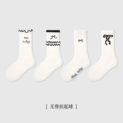 ベビー用靴下・タイツ 1751 set / M 15-18CM(3-5Y) キッズソックス 靴下4足セット カラフルミドル丈カジュアルソックスセット【mh0007350】