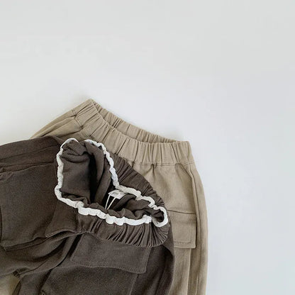 ロングパンツ・スウェットパンツ キッズパンツ ビッグポケットロングルーズワークパンツ 2カラー