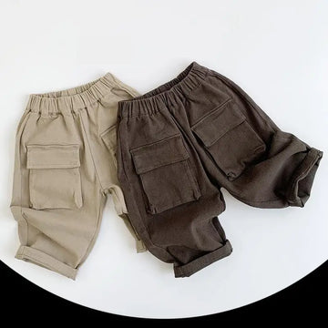 ロングパンツ・スウェットパンツ キッズパンツ ビッグポケットロングルーズワークパンツ 2カラー
