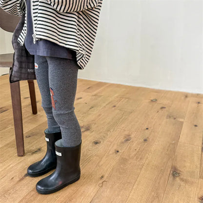 レギンスパンツ キッズパンツ レギンスパンツ 犬ドッグプリント 2カラー