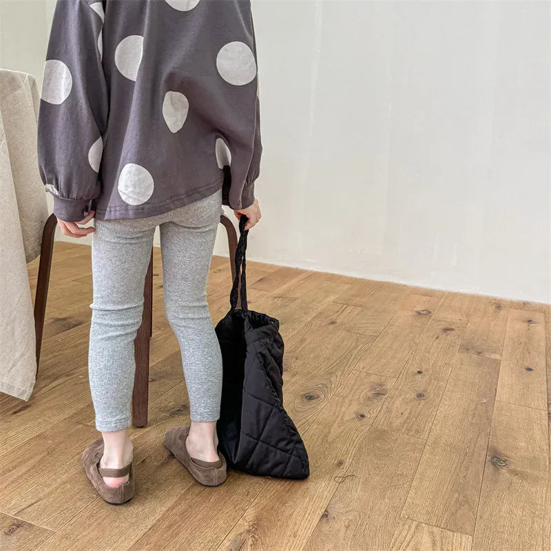 レギンスパンツ キッズパンツ レギンスパンツ 犬ドッグプリント 2カラー