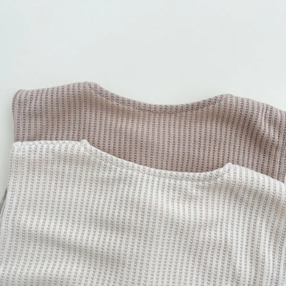 ベスト ベビートップス 前あきベスト シンプルベーシック 2カラー