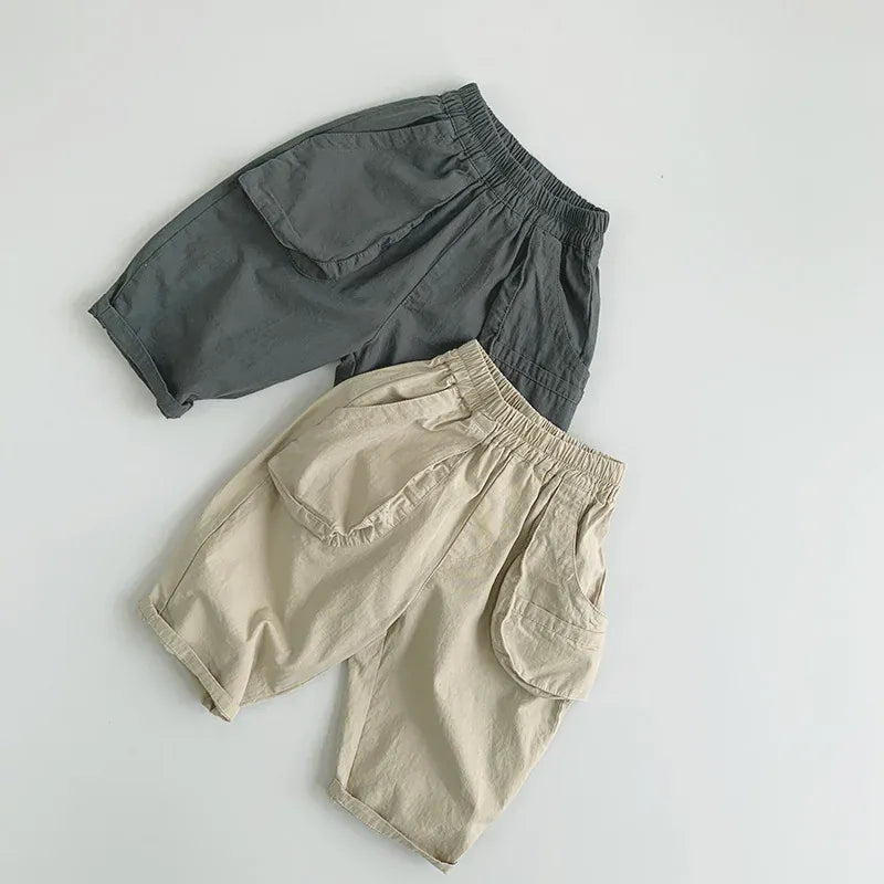 ロングパンツ・スウェットパンツ キッズパンツ ルーズ ビッグポケット ルーズパンツ 2カラー