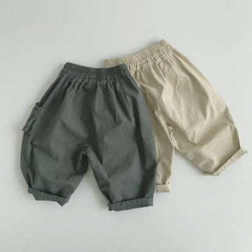 ロングパンツ・スウェットパンツ キッズパンツ ルーズ ビッグポケット ルーズパンツ 2カラー
