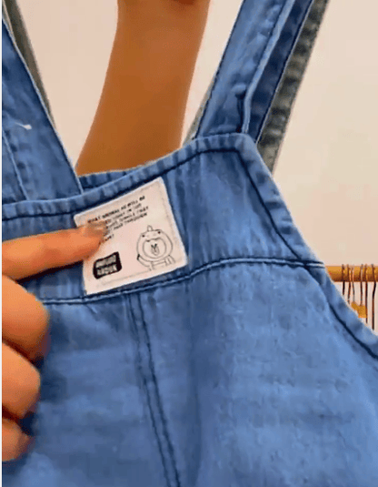 オーバーオール ベビーオーバーオール サスペンダーパンツ サロペット デニム 2カラー