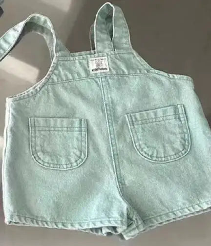 オーバーオール ベビーオーバーオール サスペンダーパンツ サロペット デニム 2カラー