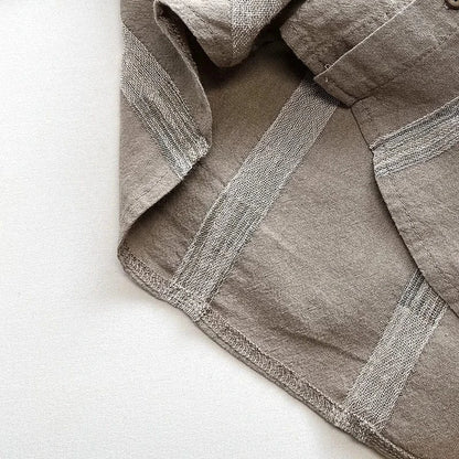 長袖シャツ・ブラウス キッズトップス 長袖シャツ 幾何学 ストライプ 2カラー