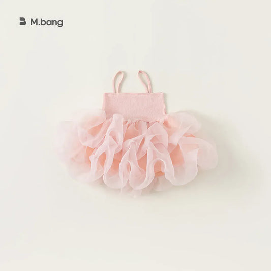 ノースリーブワンピース キッズワンピース キャミソール チュチュ チュールスカート プリンセス ドレスワンピース 2カラー