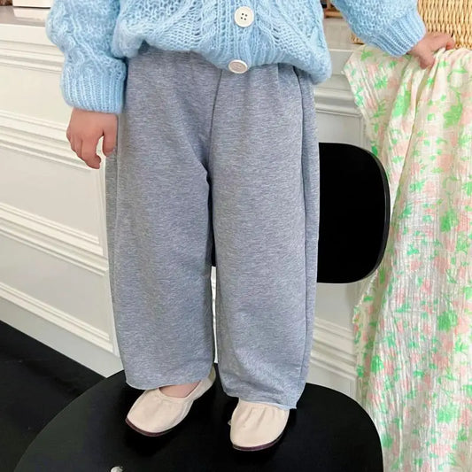 ロングパンツ・スウェットパンツ キッズパンツ 薄手 スウェットパンツ ルーズロングパンツ ジョガーパンツ 2カラー