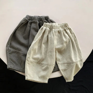 ロングパンツ・スウェットパンツ キッズパンツ 切り替えルーズロングパンツ 2カラー
