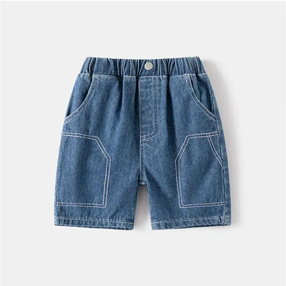 ハーフパンツ・ショートパンツ ☺︎ キッズパンツ デニム ハーフパンツ ショートパンツ ブルー/ブラック/2カラー