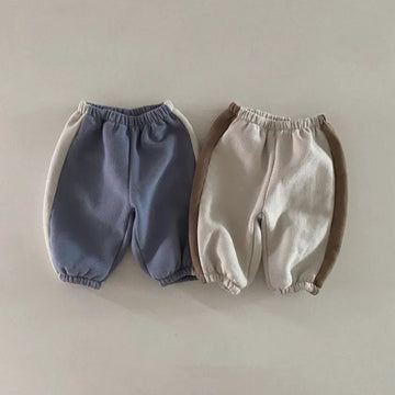 ロングパンツ・スウェットパンツ ベビーパンツ パッチワークパンツ カジュアルスポーツパンツ 2カラー