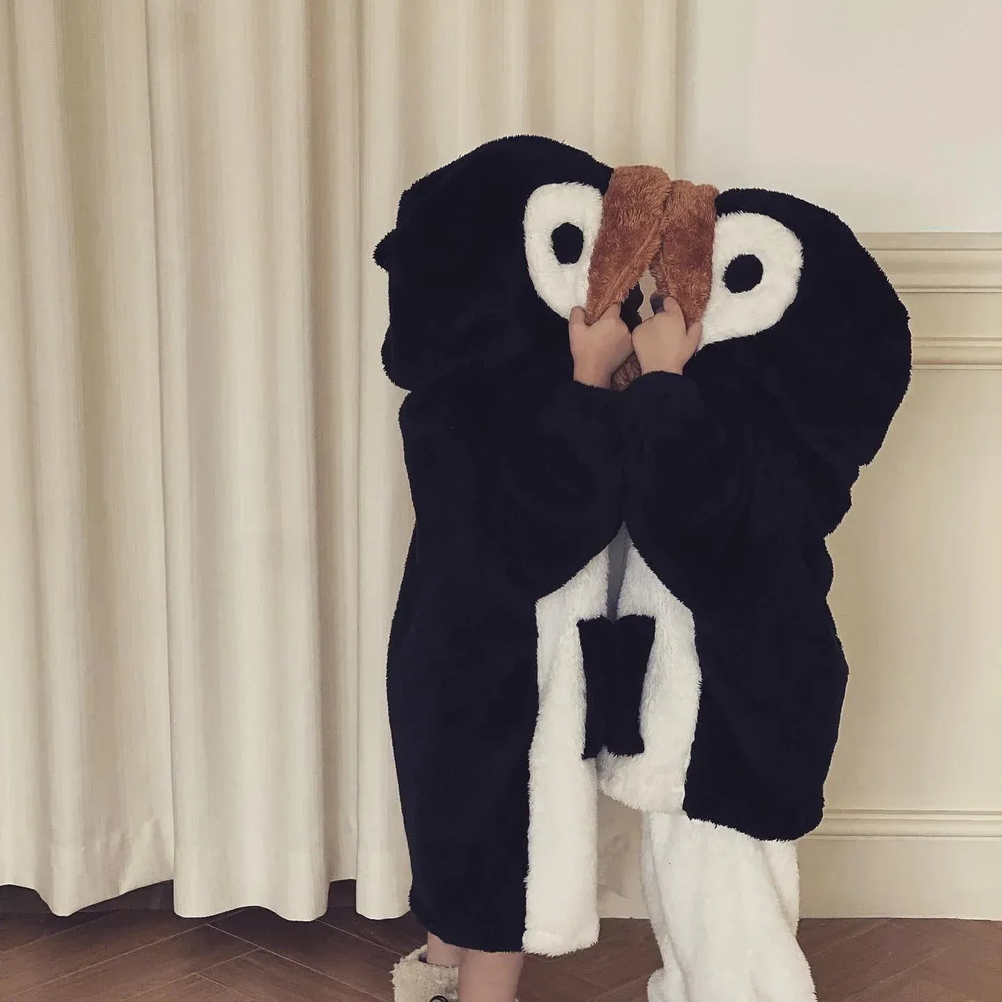 長袖セットアップ キッズパジャマセット コスチューム ペンギン着ぐるみ 仮装 ワンピース セットアップ 2点セット リンクコーデ ユニセックス 男の子 女の子 子供服
