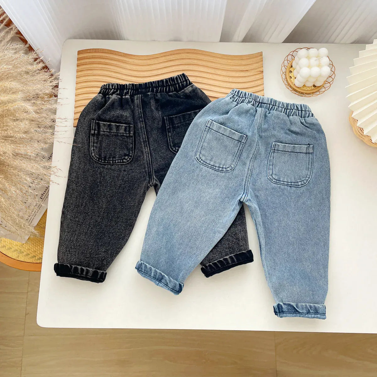 デニムパンツ ☺︎ ベビーパンツ デニムパンツ ジーンズ ジーパン ブラック ブルー 2カラー ボーイズ 男の子 子供服