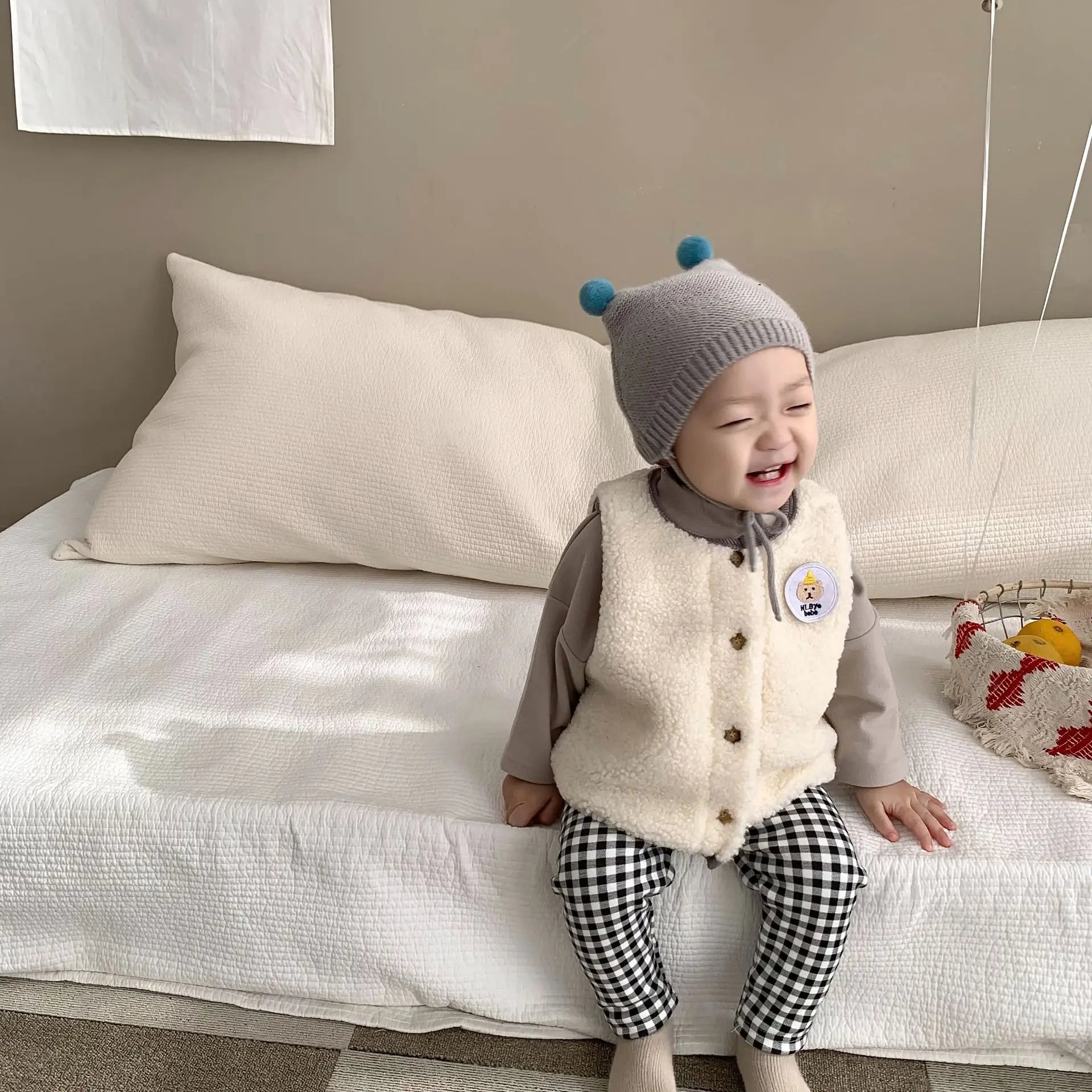 ベスト ベビーベスト ボアフリースアウターベスト アニマルワッペン 2カラー ボーイズ 男の子 子供服