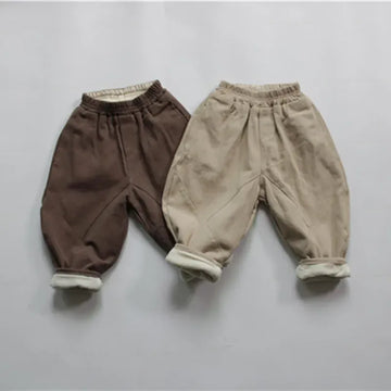 ロングパンツ・スウェットパンツ キッズパンツ 裏起毛 パッチワークパンツ カーキ コーヒー 2カラー ボーイズ 男の子 子供服