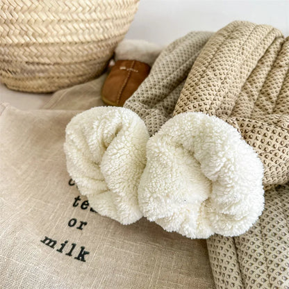 ロングパンツ・スウェットパンツ キッズパンツ キルティング裏ボアフリースパンツ 暖パン 幾何学フラワープリント 2カラー ユニセックス 男の子 女の子 子供服