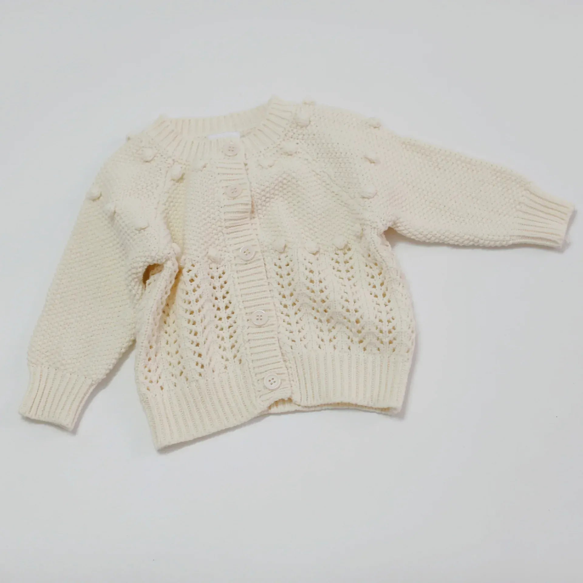 カーディガン・パーカー ベビーキッズカーディガン レースニットセーター 2カラー ガールズ 女の子 子供服