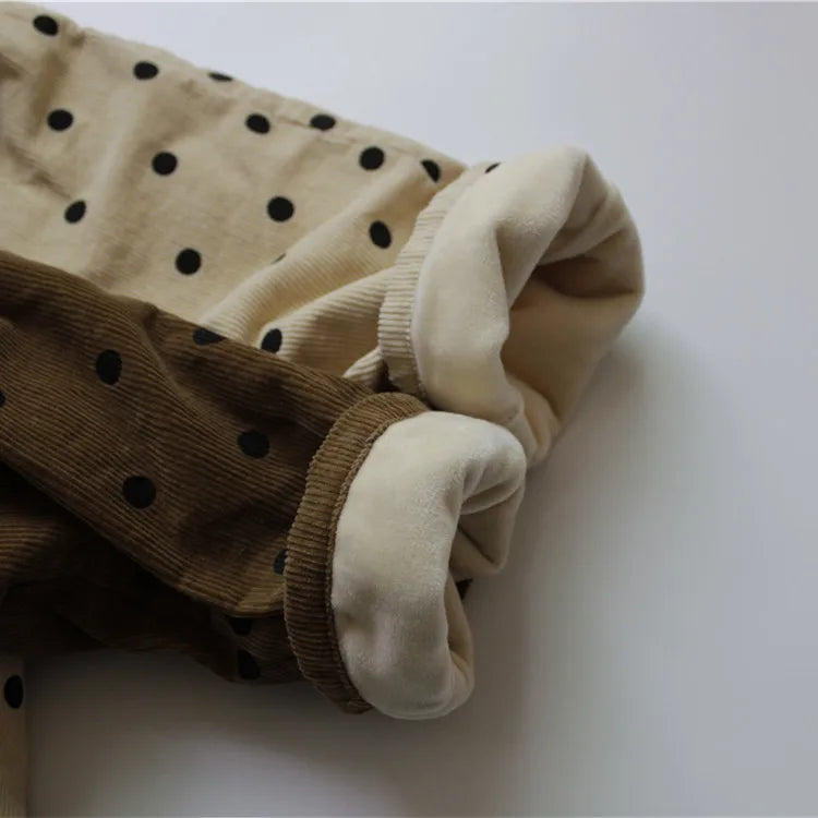 サロペットパンツ・サスペンダーパンツ キッズサロペット コーデュロイ サスペンダーパンツ 水玉 ドットサロペット 2カラー ユニセックス 男の子 女の子 子供服