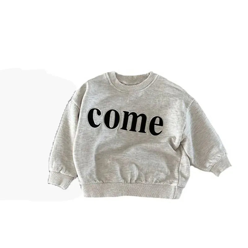 トレーナー・フーディ キッズスウェットシャツ レターロゴ刺繍トレーナー 2カラー ボーイズ 男の子 子供服