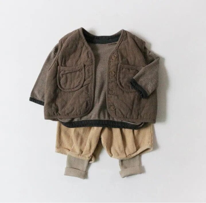 ベスト ベビーベスト キッズベスト アウターベスト ポケットベスト コーヒー ベージュ 2カラー ボーイズ 男の子 子供服