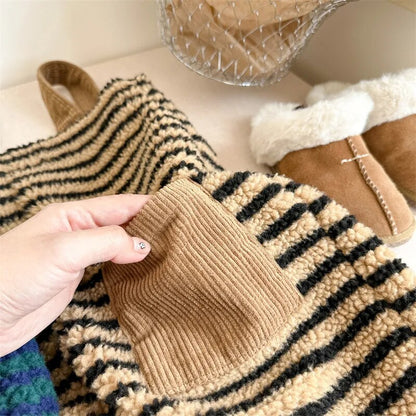 サロペットパンツ・サスペンダーパンツ キッズ フリースサロペットパンツ サスペンダーパンツ ボーダー ブルー コーヒー 2カラー ユニセックス 男の子 女の子 子供服