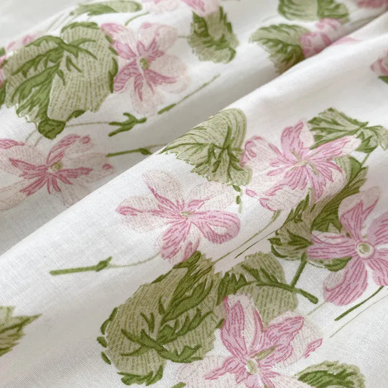 半袖セットアップ ベビーロンパース/セットアップ 2点セット 半袖ボディスーツ/半袖ブラウス+ブルマパンツ フラワー花柄プリント 2カラー【mh0004870】