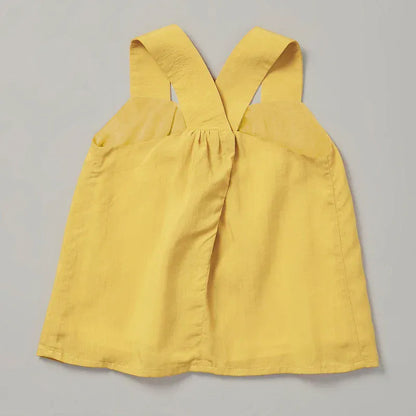 ノースリーブセットアップ キッズセットアップ 2点セット ノースリーブブラウス+ショートパンツ コットンリネン 2カラー【mh0006283】